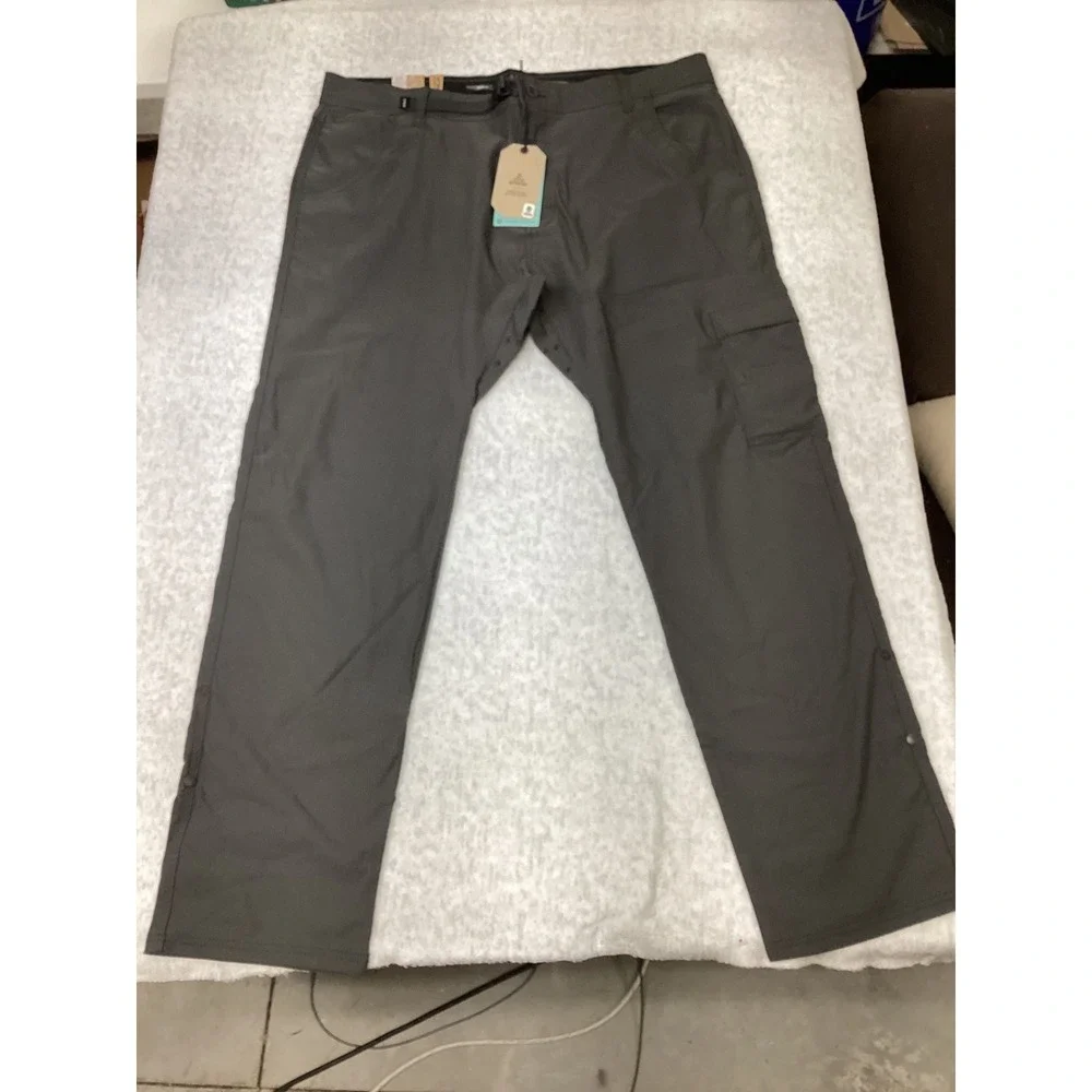 Prana‎ Stretch Zion Slim Pant II Mens 40x32 Dark Iron Gray Tapered Hiking